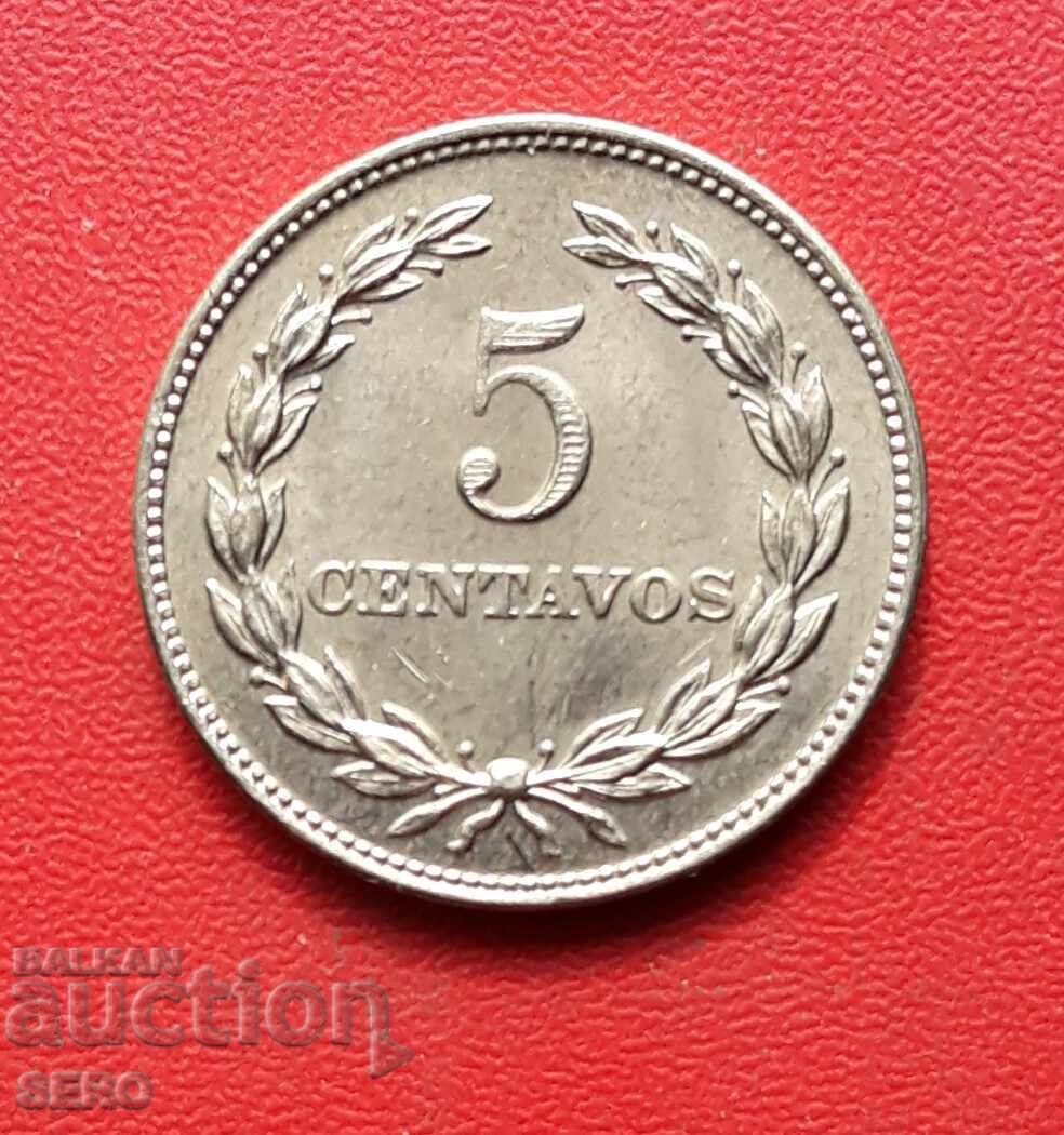 Салвадор-5 центавос 1974-отл.запазена