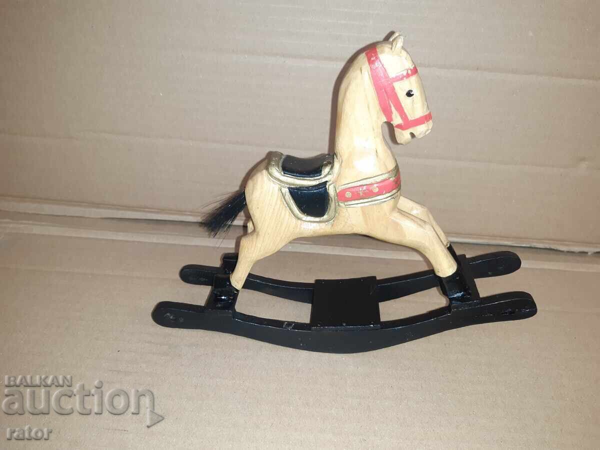 Old wooden rocking horse, toy with price € 6.99 | 13.67 BGN
