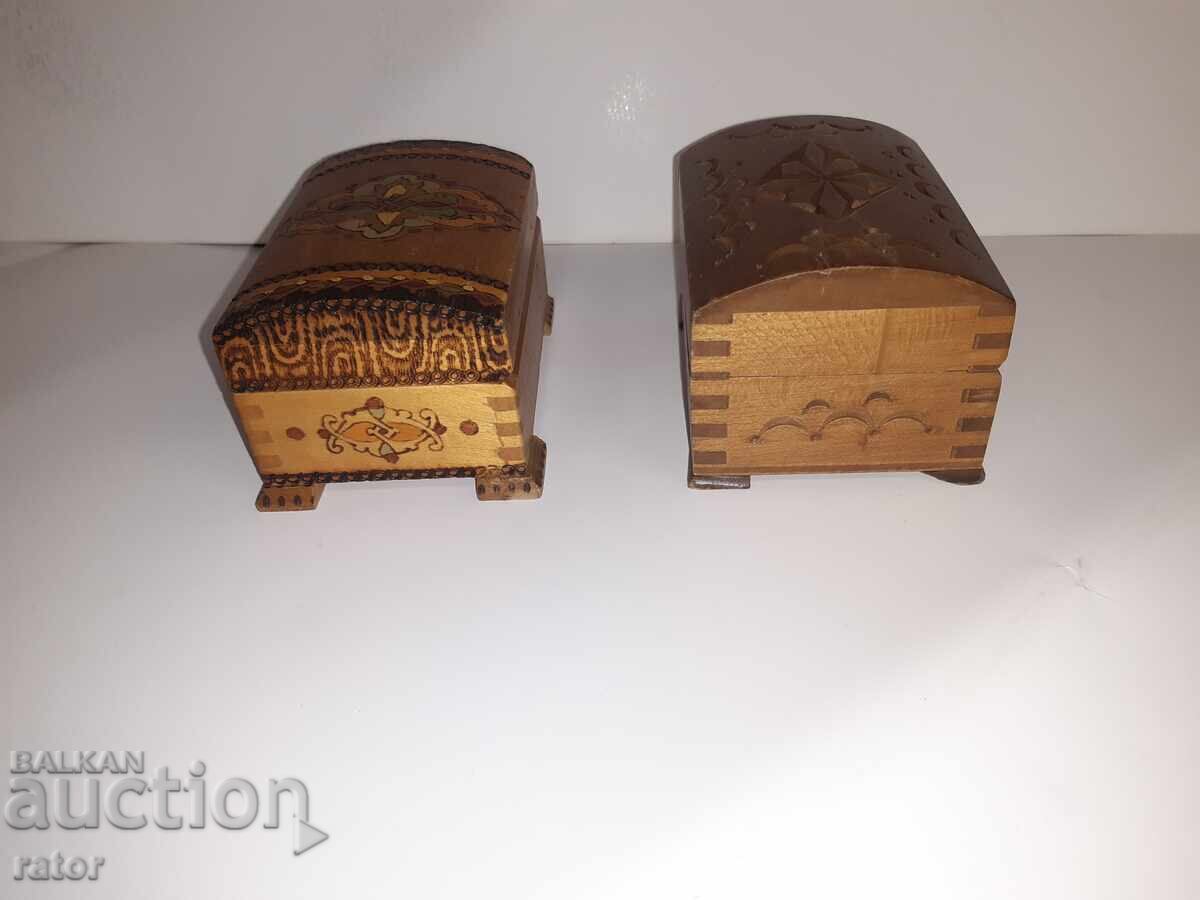 Δημοπρασία Παλιά ξύλινα κουτιά κοσμημάτων