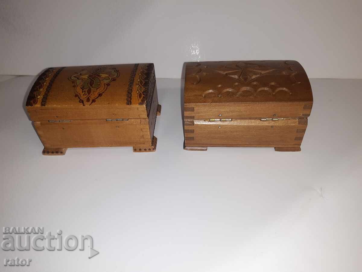 Παράδοση Παλιά ξύλινα κουτιά κοσμημάτων