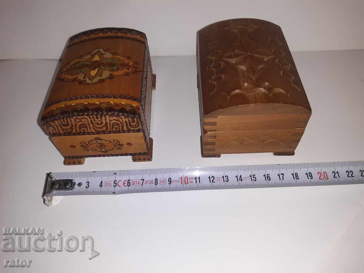 Παλιά ξύλινα κουτιά κοσμημάτων - 5