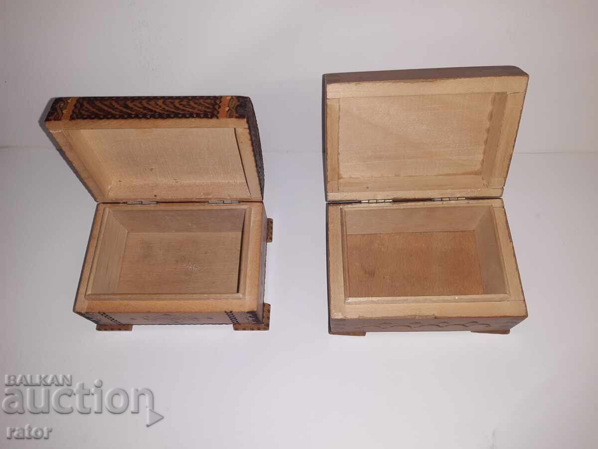 Παλιά ξύλινα κουτιά κοσμημάτων - 6