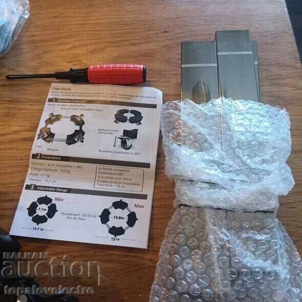 Ρυθμιζόμενη βάση με ρόδες για γλάστρες (35–48 εκ.) - 6 Ρυθμιζόμενη βάση με ρόδες για γλάστρες (35–48 εκ.) - 6