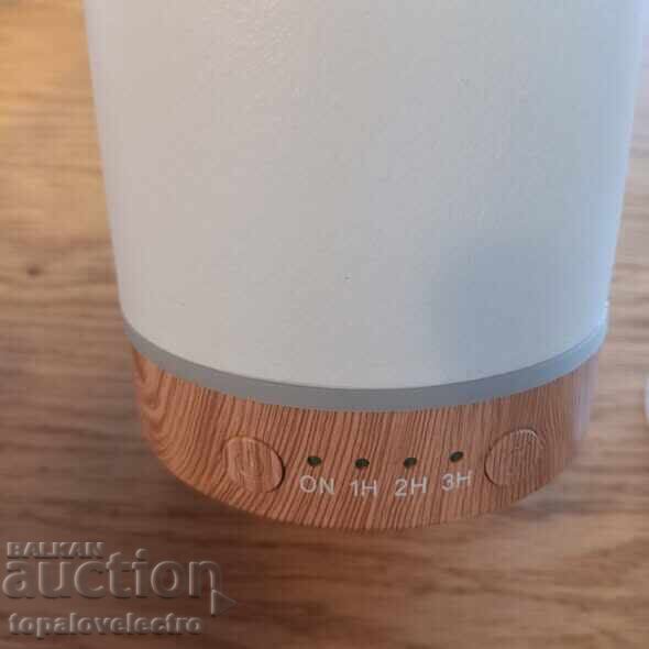 Κεραμικός αρωματικός διαχυτής, λευκός, υπερηχητικός, με χρονοδιακόπτη και φως - 6