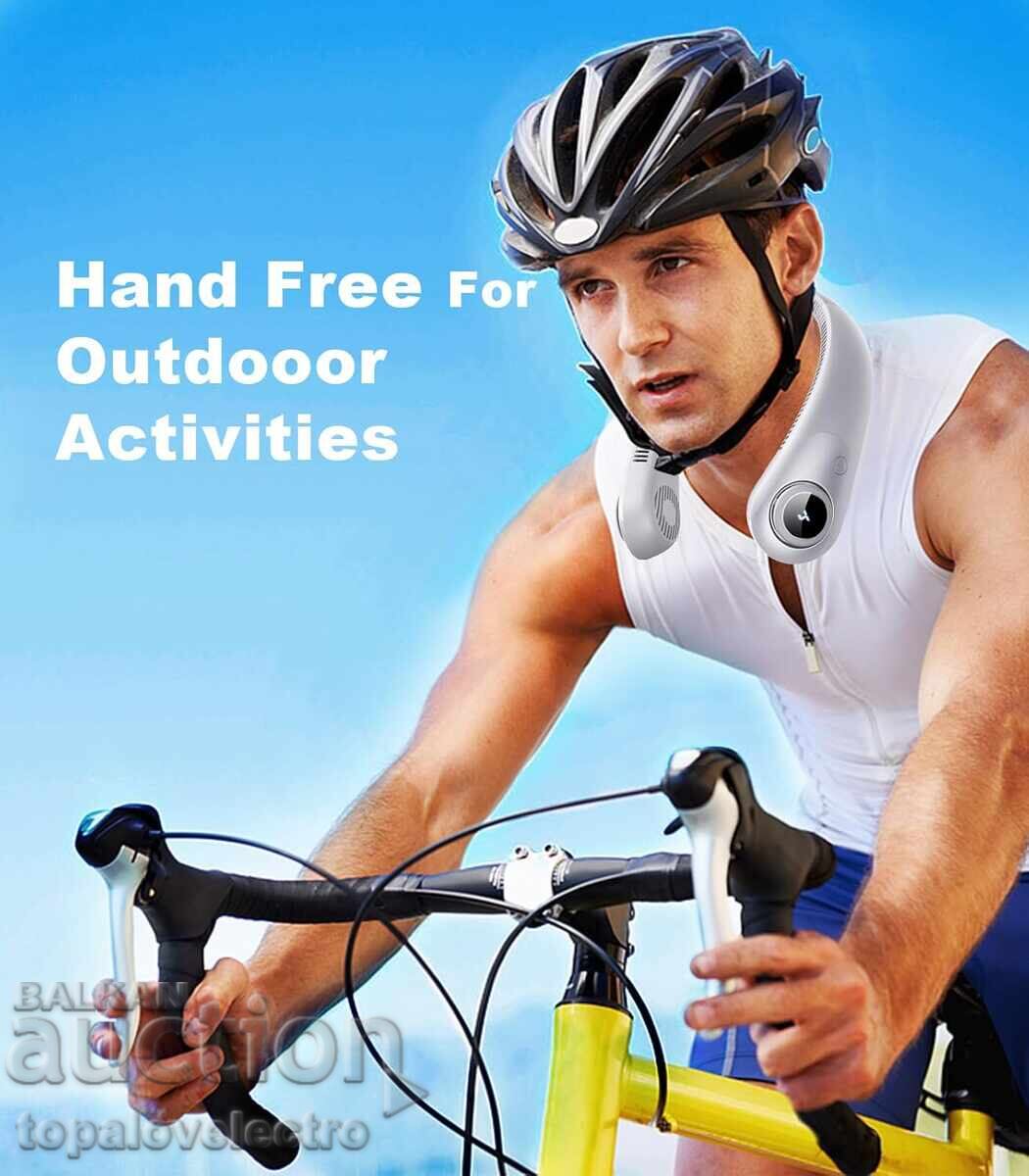 Delivery of Portable USB Neck Fan, 5 Speeds, Gray Color