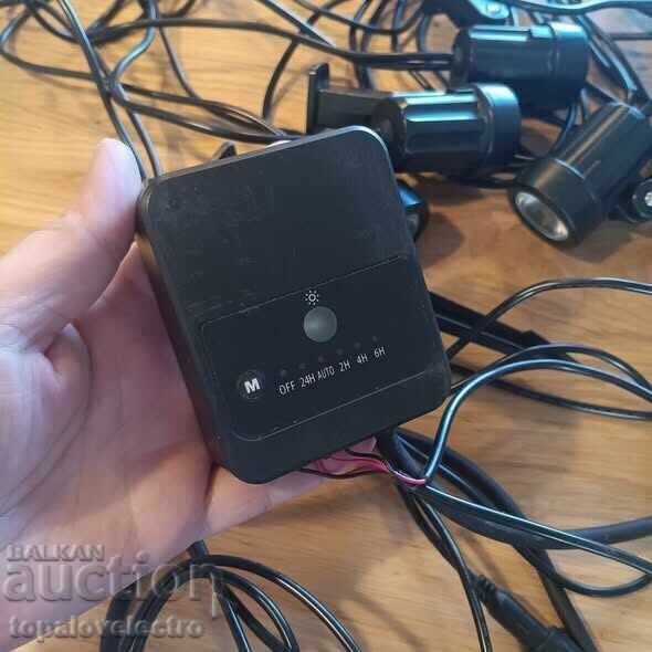 Σετ από 8 RGB προβολείς κήπου με τηλεχειριστήριο - 6