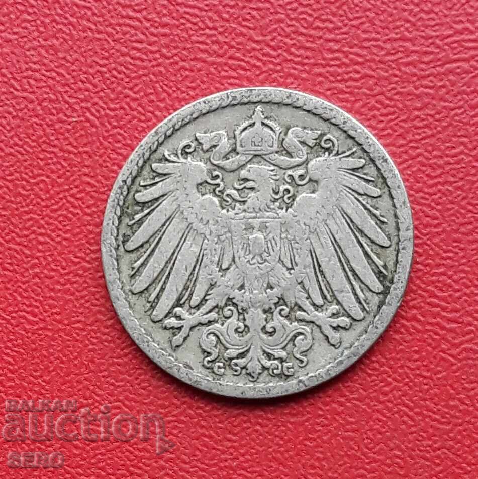Germany - 5 Pfennig 1895 G - Karlsruhe - Low Mintage and Rare with price 8.00 BGN | € 4.09