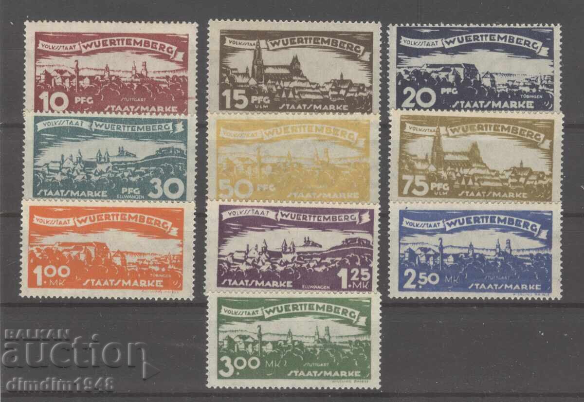 Γερμανία - Βυρτεμβέργη 1920, καθαρή σειρά