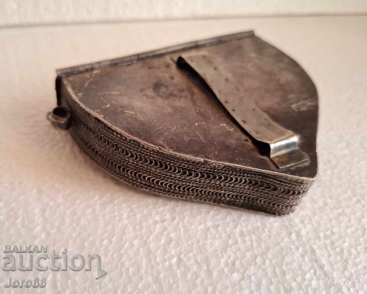 Auction Silver powder flask, cartridge case, evzi, powder container, pouch Auction Silver powder flask, cartridge case, evzi, powder container, pouch