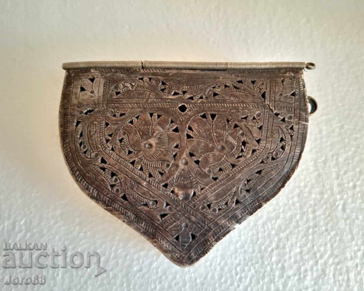 Silver powder flask, cartridge case, evzi, powder container, pouch Silver powder flask, cartridge case, evzi, powder container, pouch