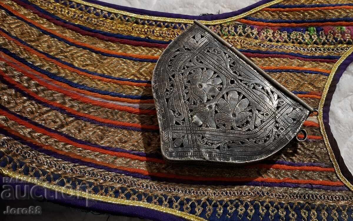 Ασημένια μπαρουτοθήκη, φυσιγγιοθήκη, ευζύ, μπαρουτάκι, παλάσκα