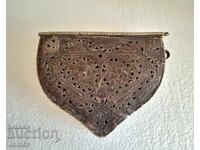 Silver powder flask, cartridge case, evzi, powder container, pouch