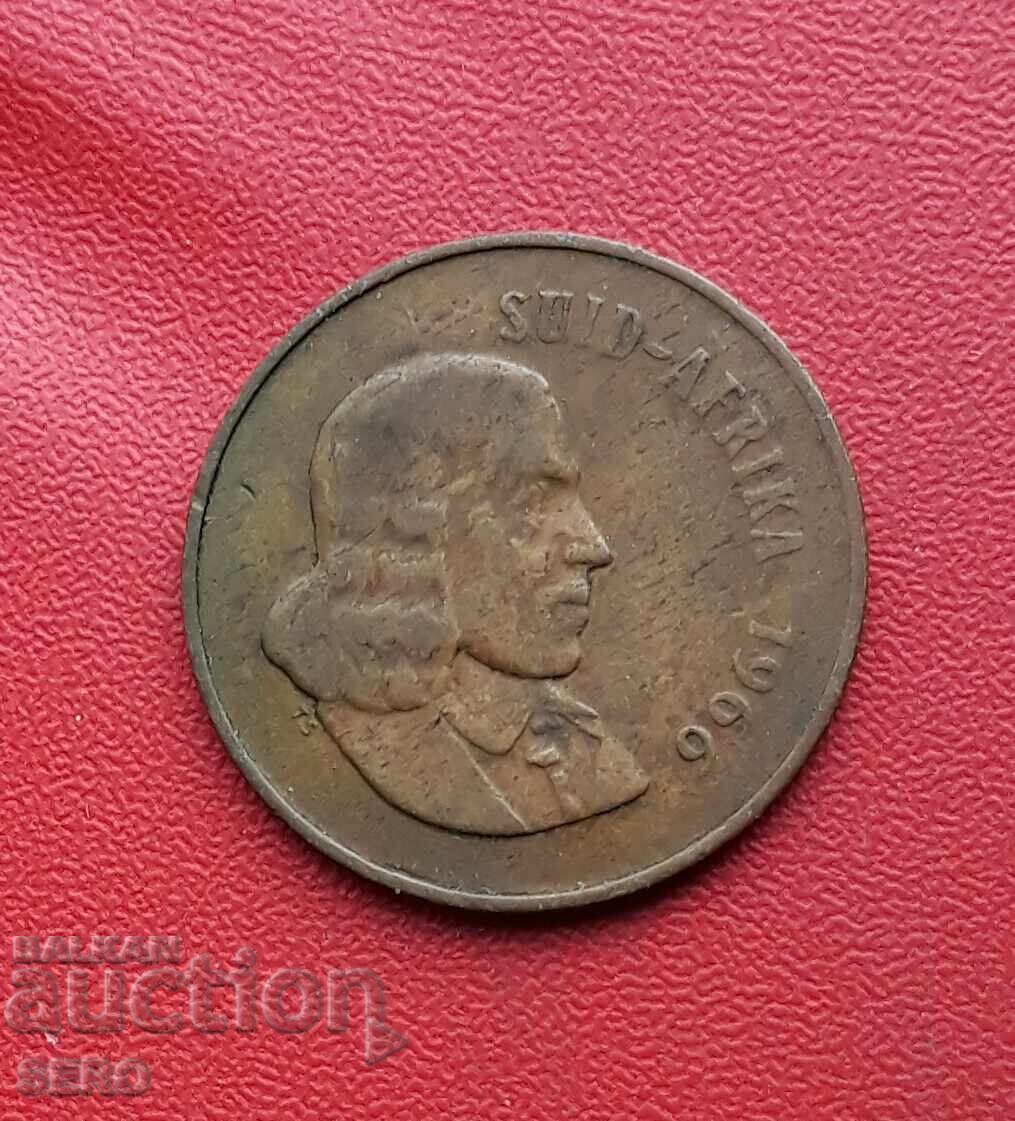 Южна Африка-2 цента 1966 с цена 0.61 лв. | € 0.31