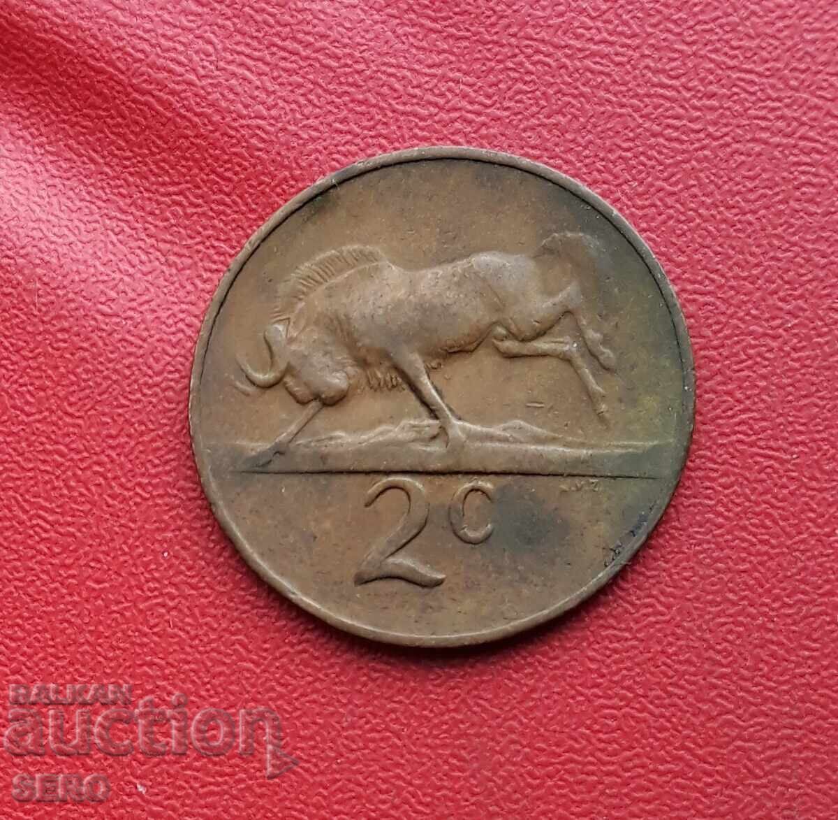 Южна Африка-2 цента 1966