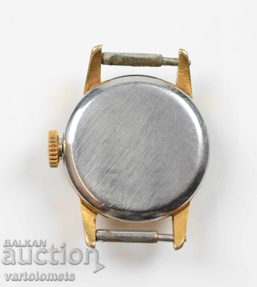 Auction  Women's watch SLAVA USSR with gold plating 20Mk - working