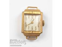 Дамски часовник ЛЪЧ СССР с позлата 12,5 Мк  -  не работи