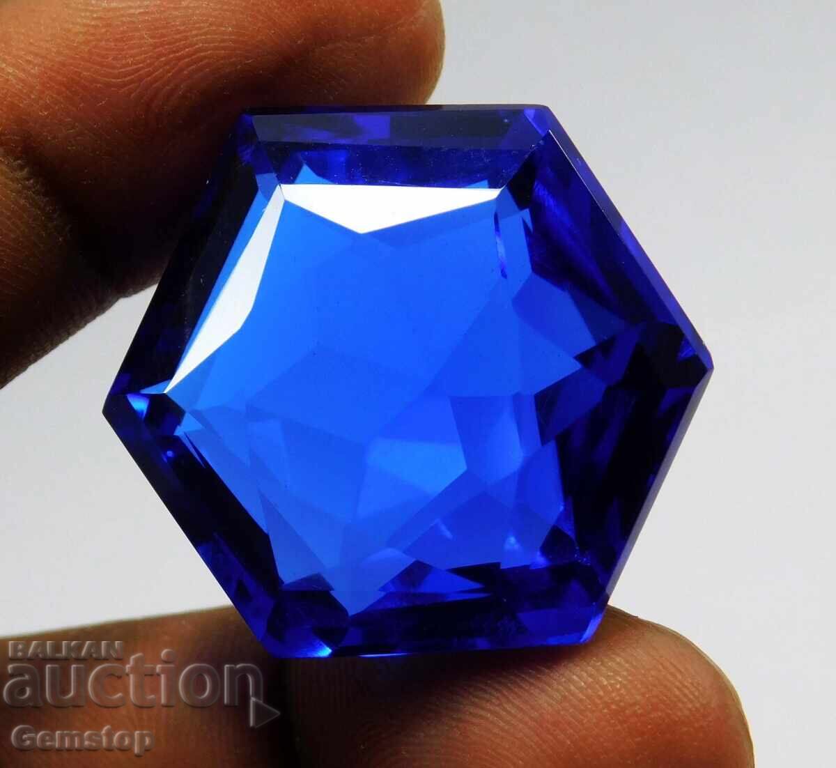 БЗЦ! 75.75 к-та естествен танзанит фенси серт.SHGTLот 1ст! - 5 БЗЦ! 75.75 к-та естествен танзанит фенси серт.SHGTLот 1ст! - 5
