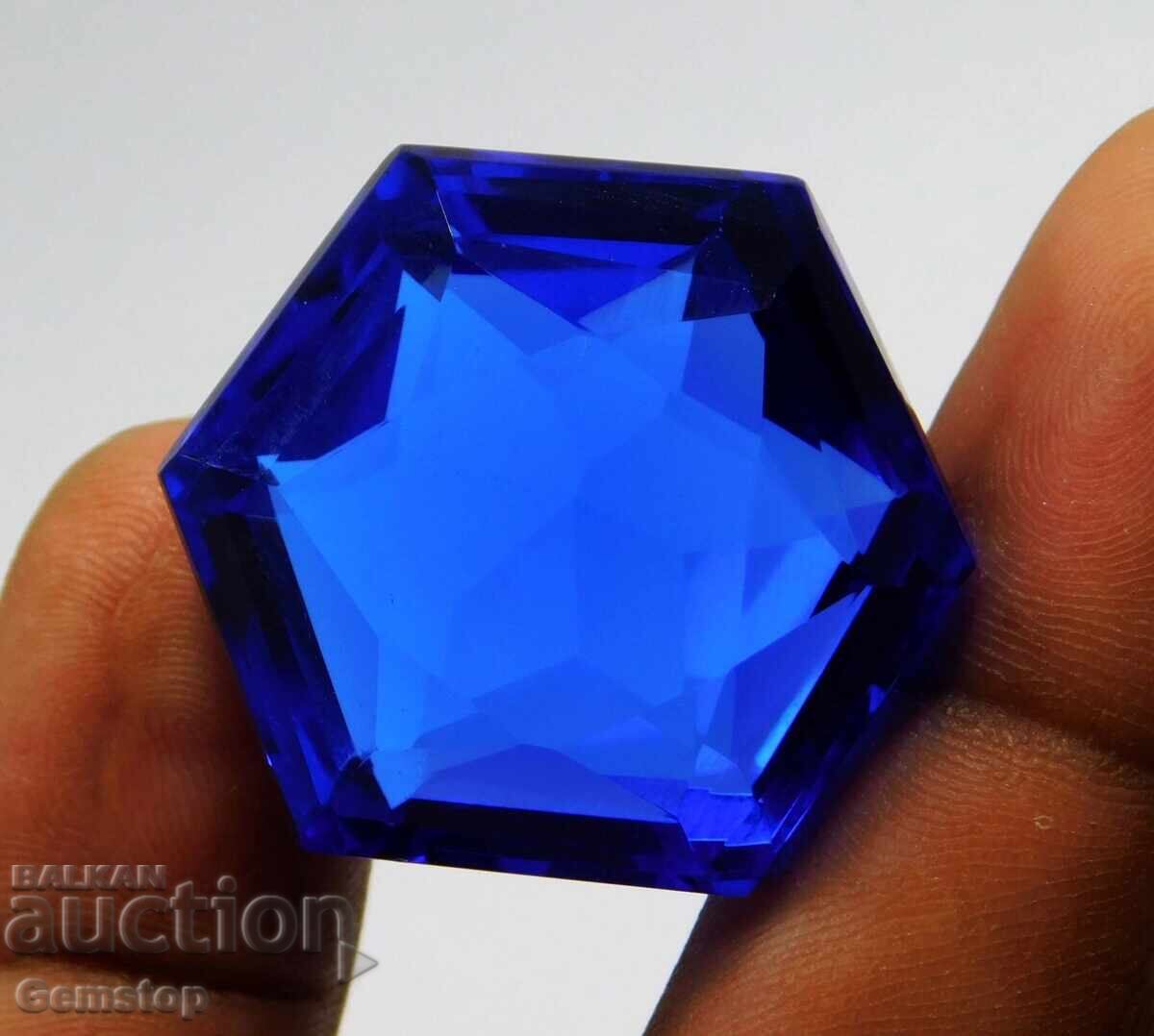 БЗЦ! 75.75 к-та естествен танзанит фенси серт.SHGTLот 1ст! - 6 БЗЦ! 75.75 к-та естествен танзанит фенси серт.SHGTLот 1ст! - 6