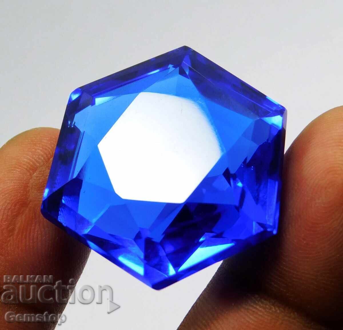 БЗЦ! 75.75 к-та естествен танзанит фенси серт.SHGTLот 1ст! БЗЦ! 75.75 к-та естествен танзанит фенси серт.SHGTLот 1ст!