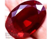 ΒΖΤ! 32.10 καρατίων φυσικό ρουμπίνι οβάλ πιστοποιημένο GGL από 1ο!