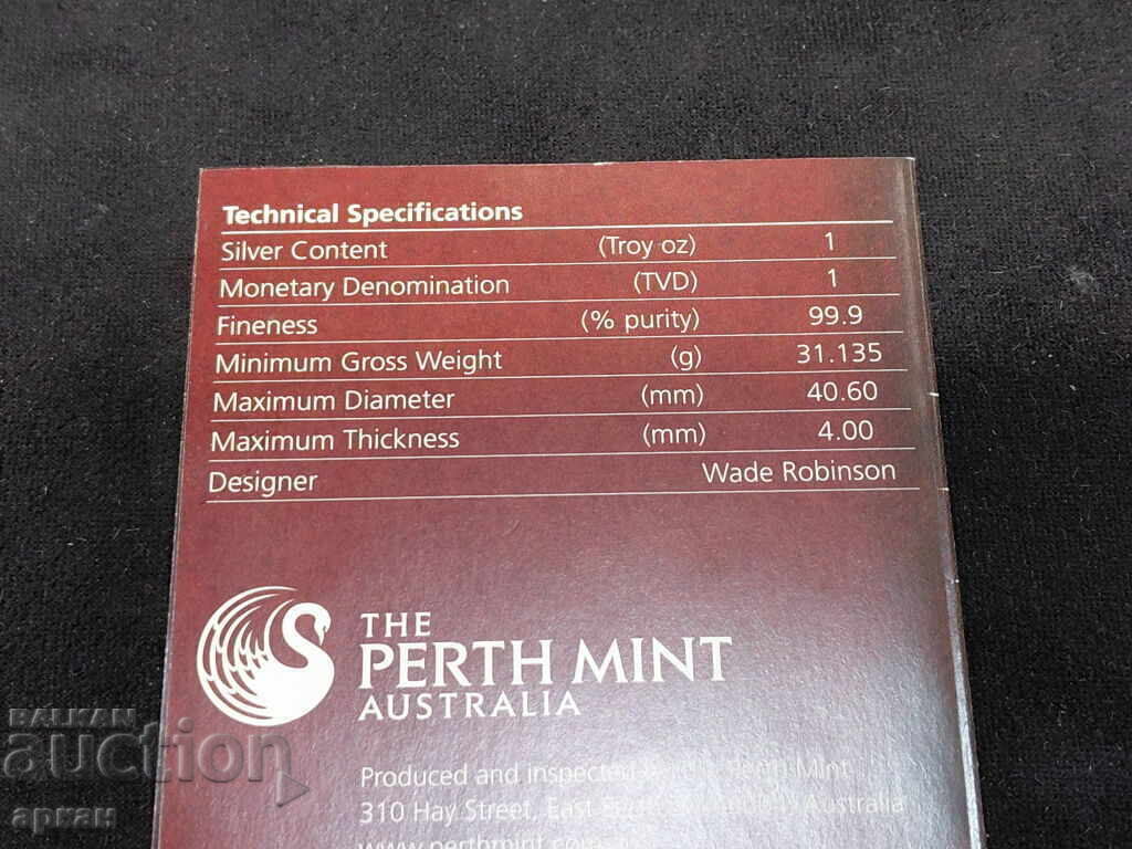 Сребърна унция 1oz Ag999 2010 Tuvalu - 5