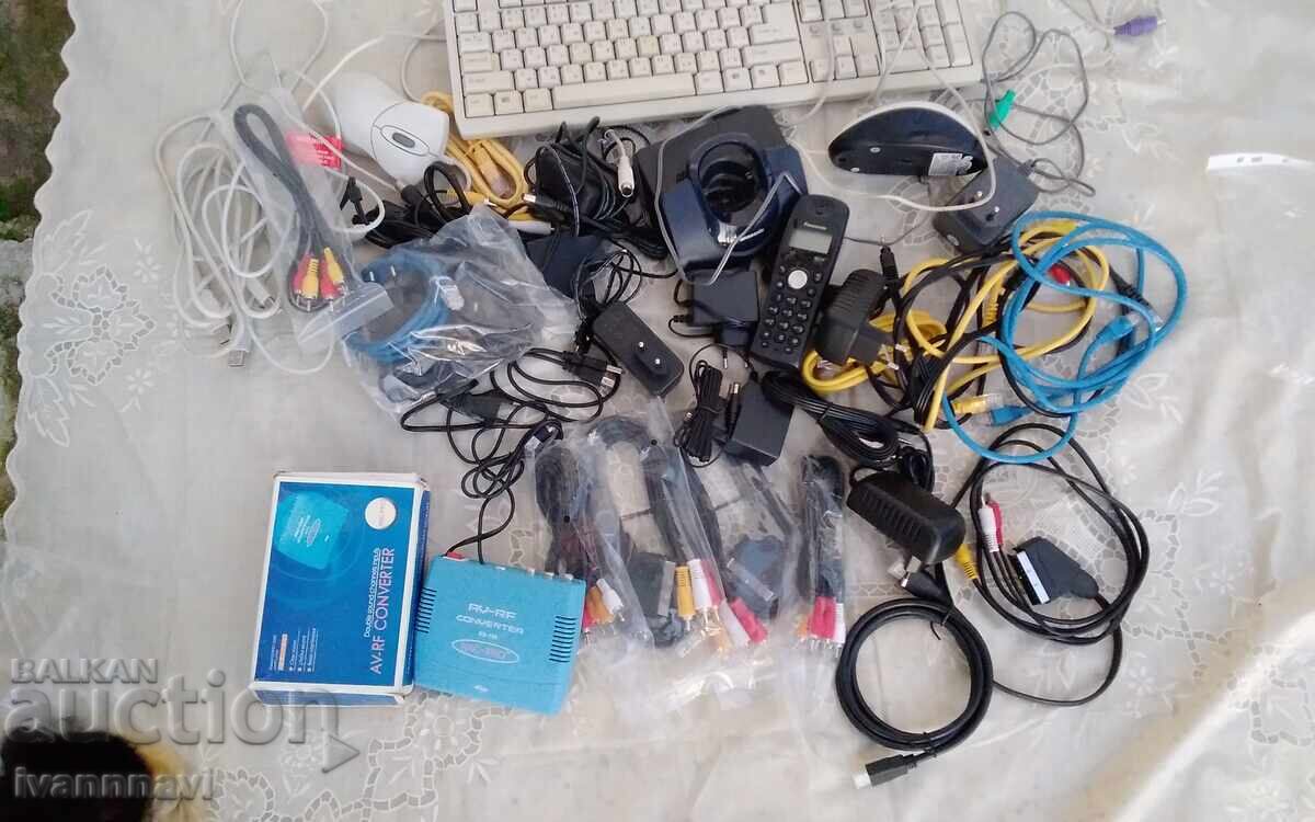 Cables, power supplies and others. Working, new with price 10.00 BGN | € 5.11 Cables, power supplies and others. Working, new with price 10.00 BGN | € 5.11