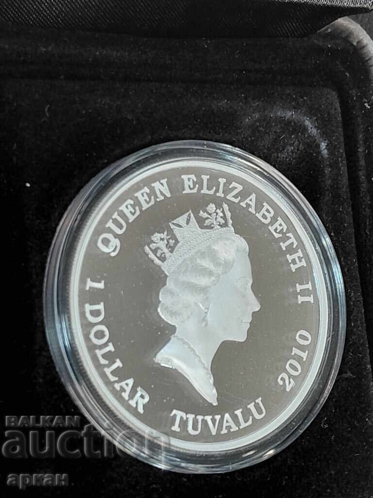 Silver Ounce 1oz Ag999 1 $ 2010 Samurai - Tuvalu - 7