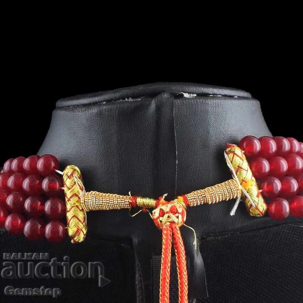 Δημοπρασία ΒΖΤ! 993 κ-τ τετράσειρο κολιέ από ρουμπίνι-κορούνδιο από 1στ! Δημοπρασία ΒΖΤ! 993 κ-τ τετράσειρο κολιέ από ρουμπίνι-κορούνδιο από 1στ!