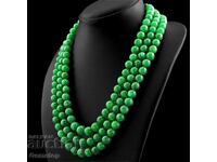 ΒΖΤ! 700 κ-τ τριπλό κολιέ σμαραγδιού από 1στ!