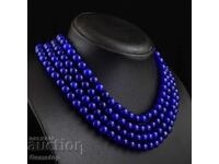 ΒΖΤ! 950 κ-τa τετράσειρο κολιέ από ζαφείρι-κορούνδιο από 1στ!