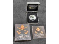 Silver Ounce 1oz Ag999 1 $ 2010 Tuvalu-Viking