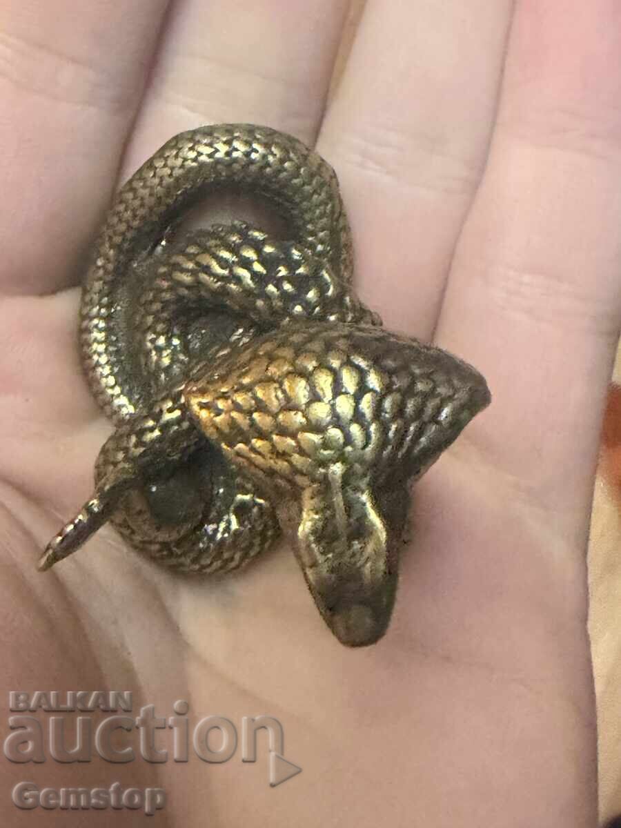 ΒΖΤ! 87 γραμμάρια στυλιζαρισμένο χάλκινο ειδώλιο κόμπρας από 1 st! - 6 ΒΖΤ! 87 γραμμάρια στυλιζαρισμένο χάλκινο ειδώλιο κόμπρας από 1 st! - 6