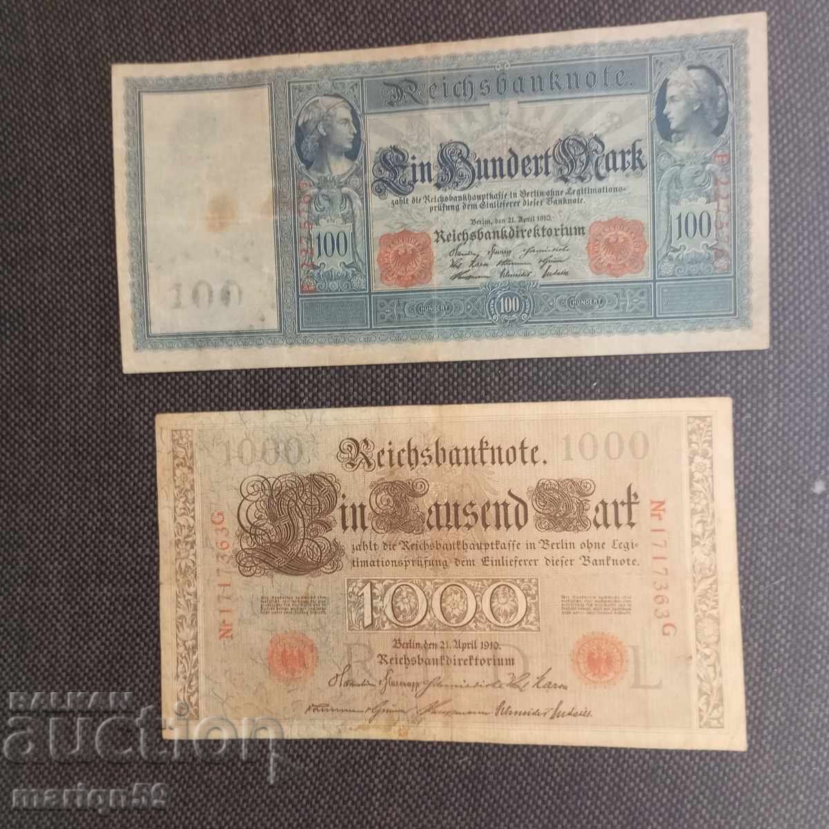 Germany 1910 Original Mark Banknote