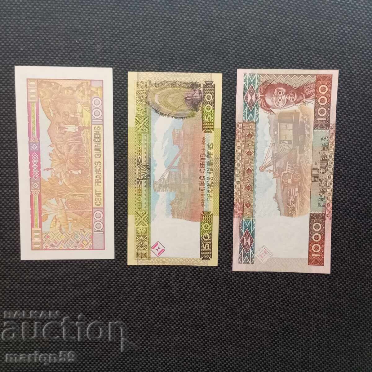 Guinea-Bissau - 100+500+1000 Francs - UNC with price 10.00 BGN | € 5.11 Guinea-Bissau - 100+500+1000 Francs - UNC with price 10.00 BGN | € 5.11