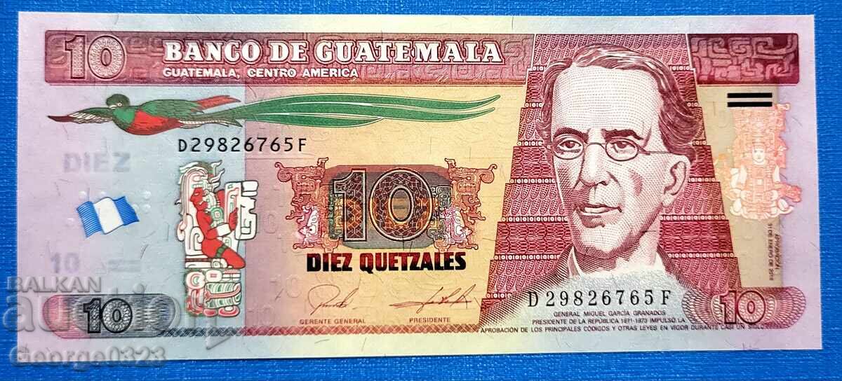 Гватемала 2018 10 кетцал UNC Нова