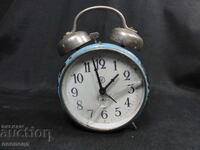 BZC OLD RETRO MECHANICAL CLOCK ALARM CLOCK VICTORIA ROMANIA