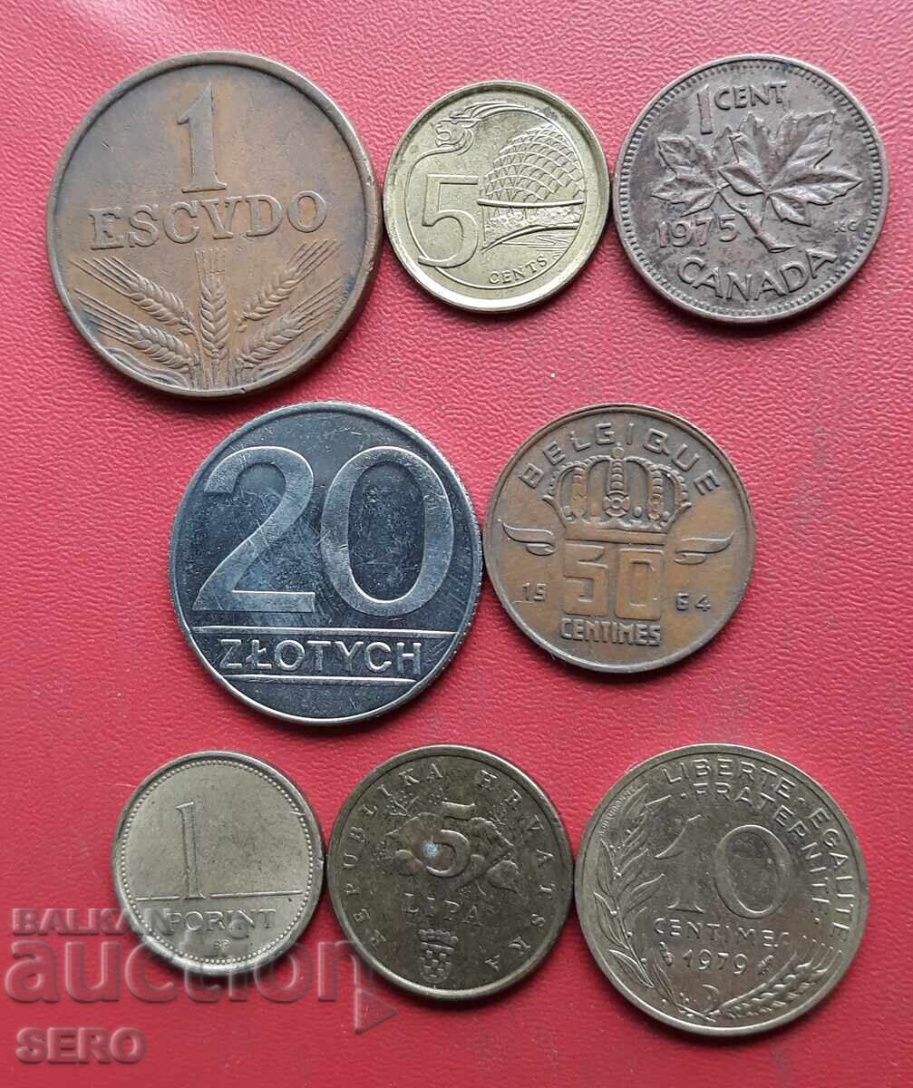 Mixed lot of 8 coins Mixed lot of 8 coins