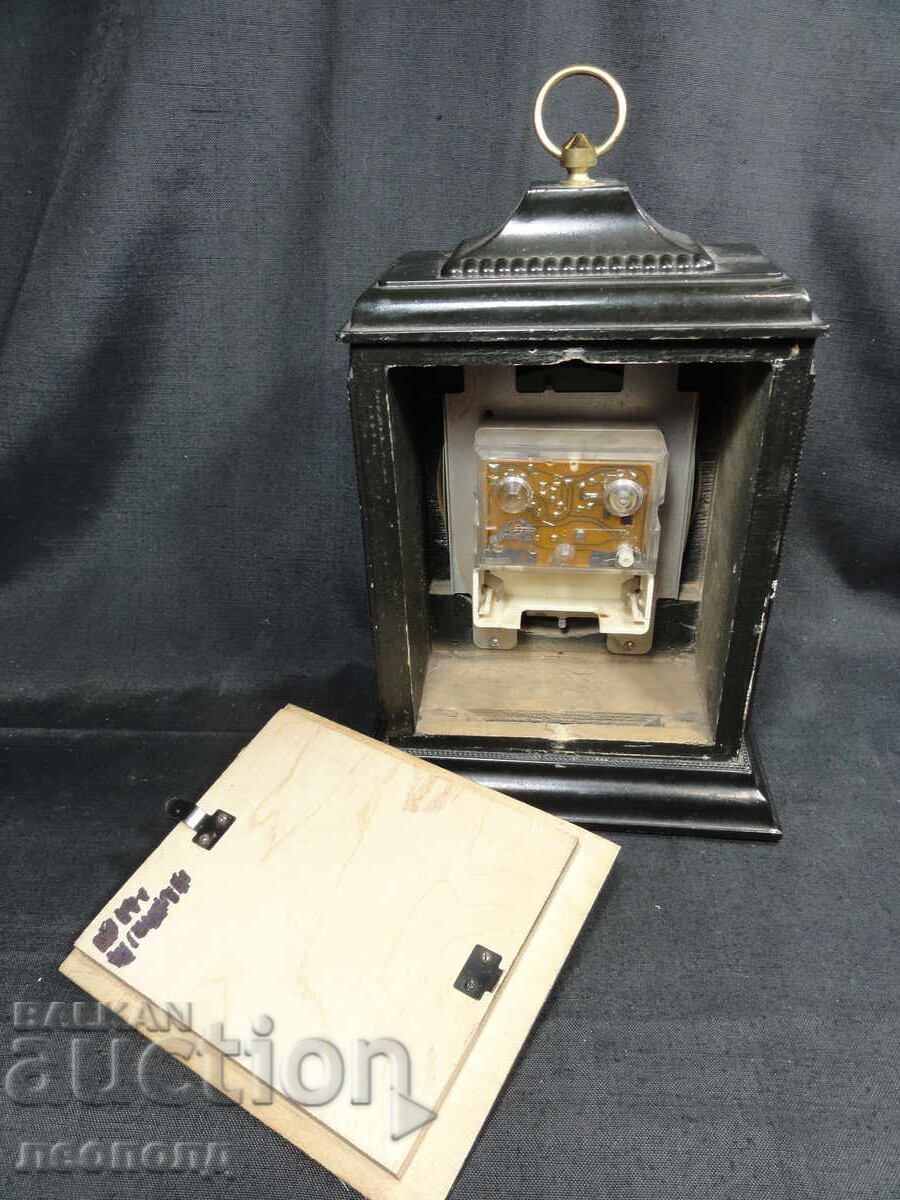 BZC OLD RETRO SOC USSR QUARTZ DESK CLOCK AMBER - 5