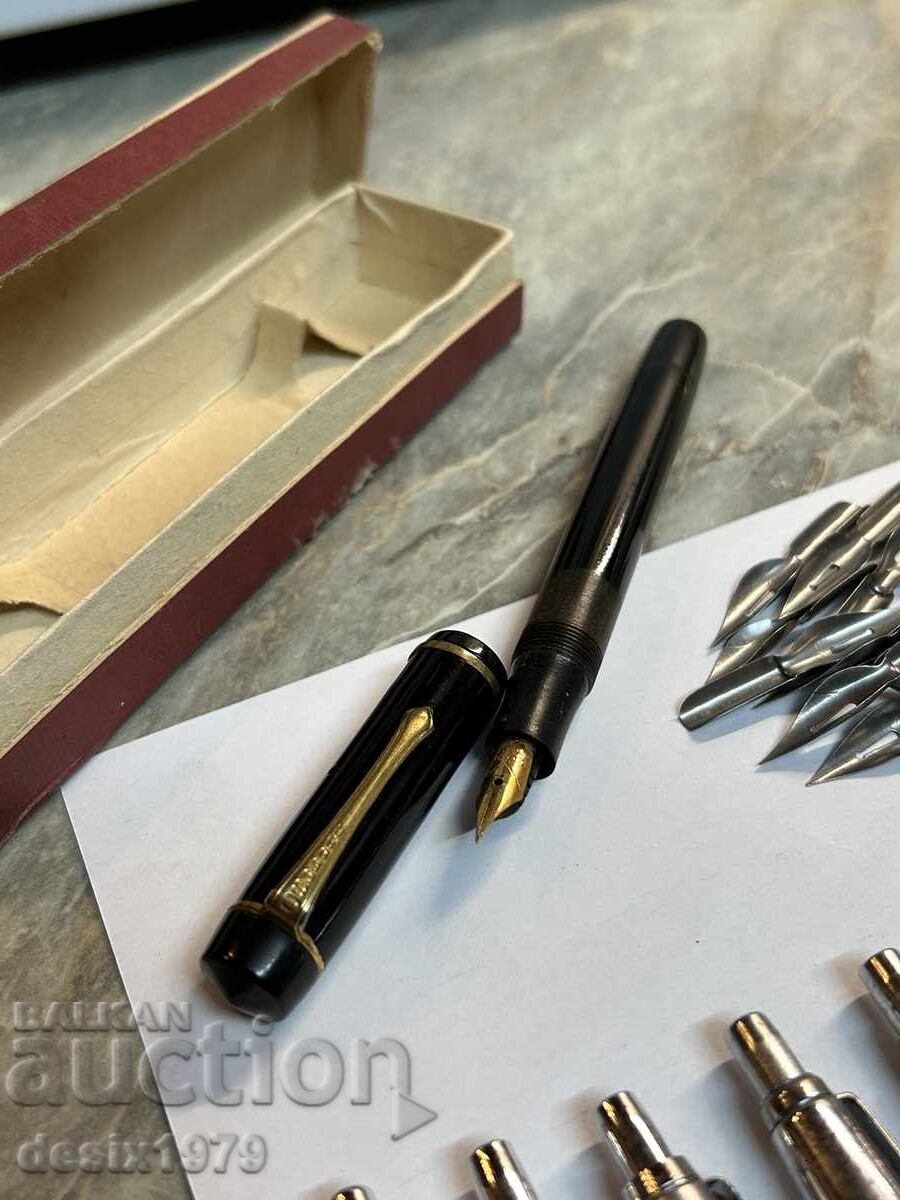 Lot of old chemicals and pens - 6 Lot of old chemicals and pens - 6