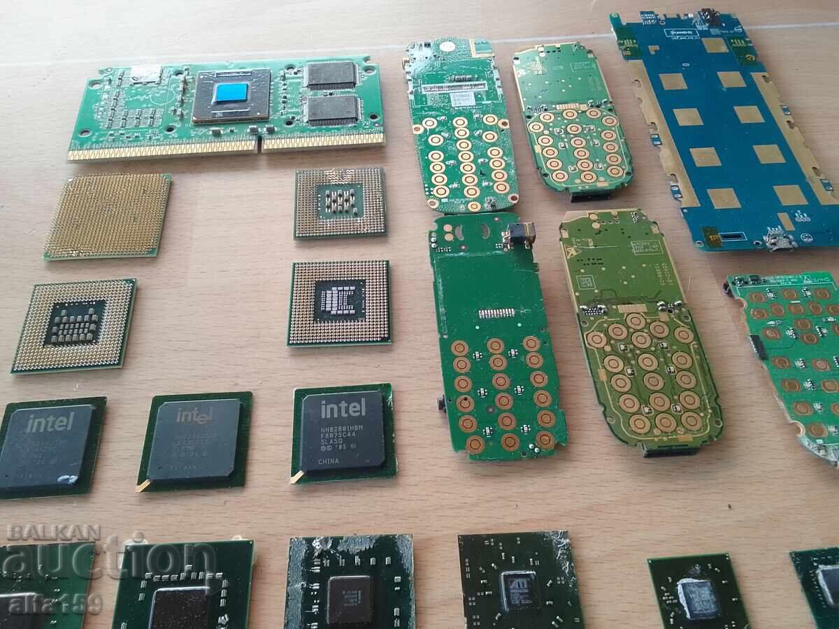 Lot of processors, chips and boards for electronic scrap with price 30.00 BGN | € 15.34 Lot of processors, chips and boards for electronic scrap with price 30.00 BGN | € 15.34