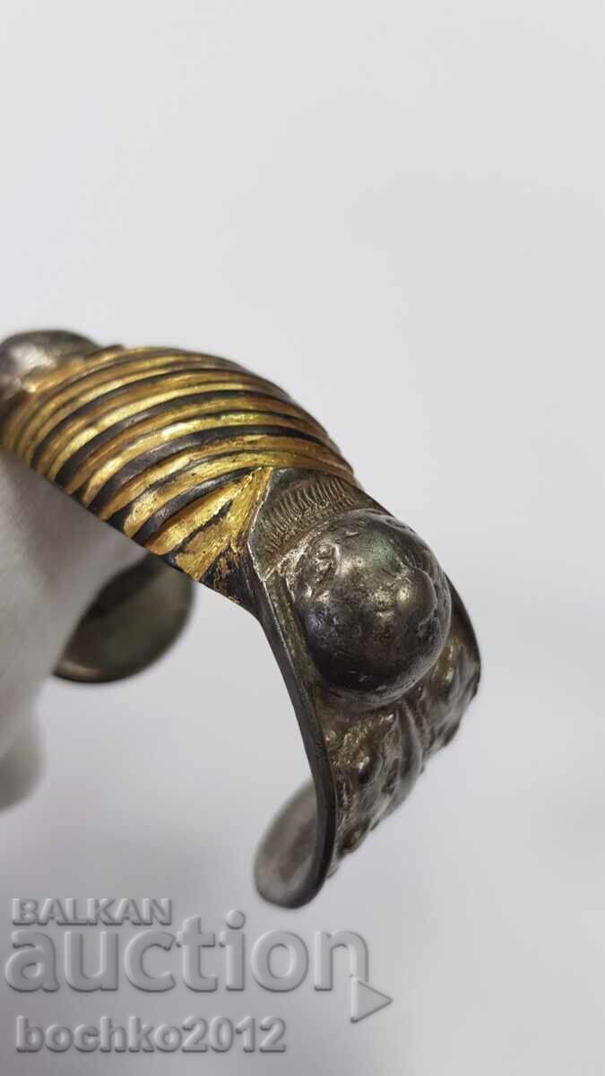 Licitație Brățară de renaștere timpurie, tip "roșcată", cu aurire, secolul al XIX-lea