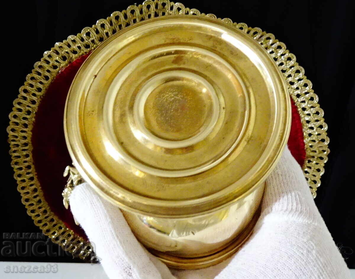 Бронзова газена лампа,перфектна. - 7