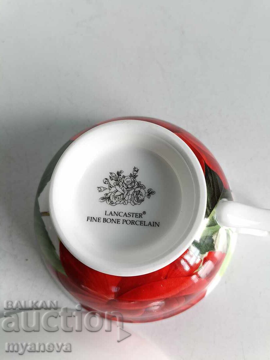 Σετ 2 φλιτζάνια με πιατάκι από λεπτή πορσελάνη Lancaster - 6 Σετ 2 φλιτζάνια με πιατάκι από λεπτή πορσελάνη Lancaster - 6