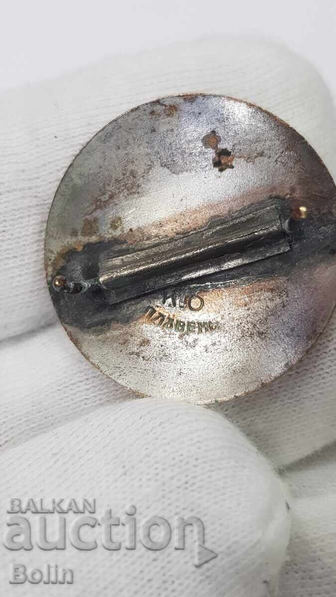 Mărime mare a insignei regale Uniunea Tineretului Turistic - 6