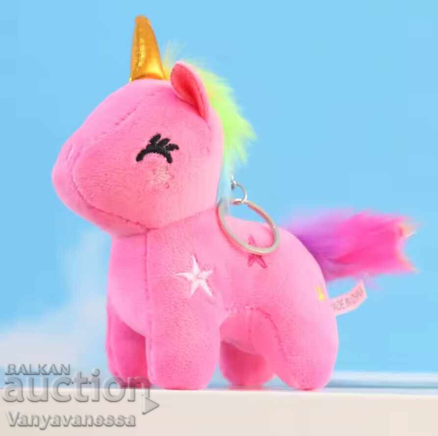Pink unicorn toy (12 cm / 10 cm) plush