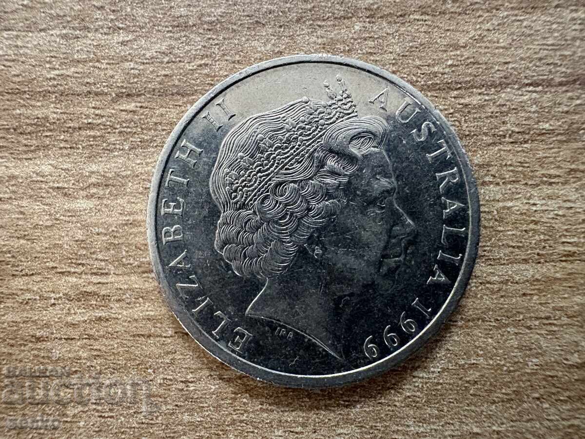 Australia - 20 cenți (1999) cu preț 0.95 BGN | € 0.49 Australia - 20 cenți (1999) cu preț 0.95 BGN | € 0.49
