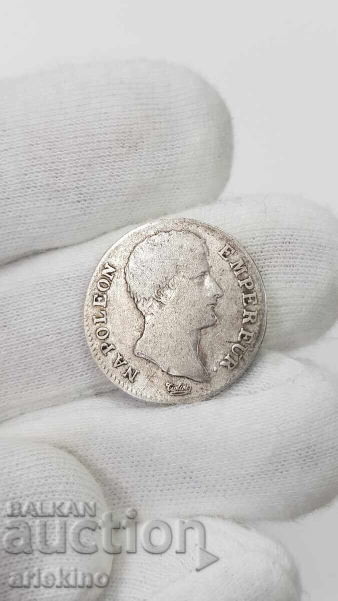 Rare Silver Coin 1 Franc 1804 Napoleon Bonaparte France Rare Silver Coin 1 Franc 1804 Napoleon Bonaparte France