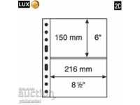 Foi transparente LUX A4, 2C - 216x150 mm GRANDE standard 5 buc