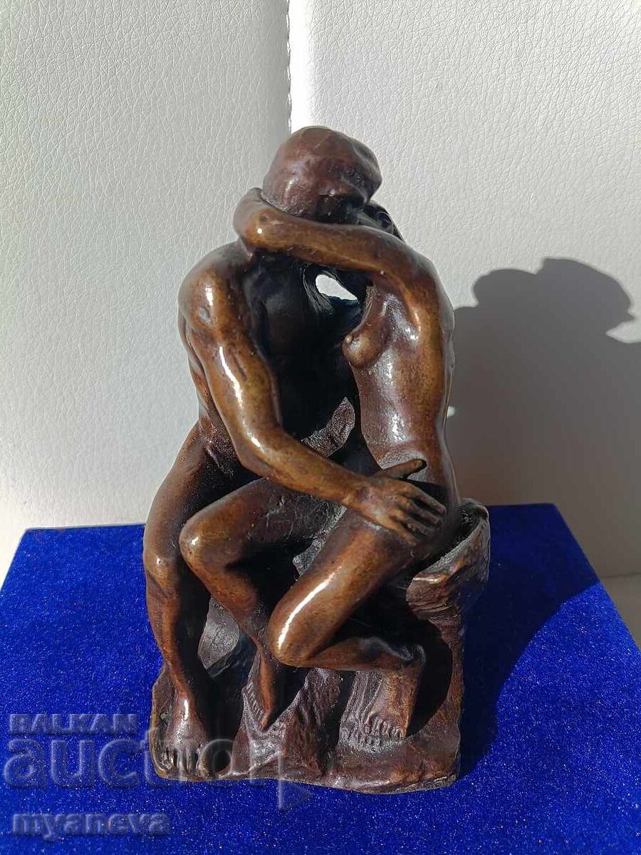 Bronze statuette "The Kiss" by Rodin - 5