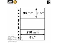 Foi transparente LUX A4 pentru trei bancnote 3C - 216x98 mm, 5 buc